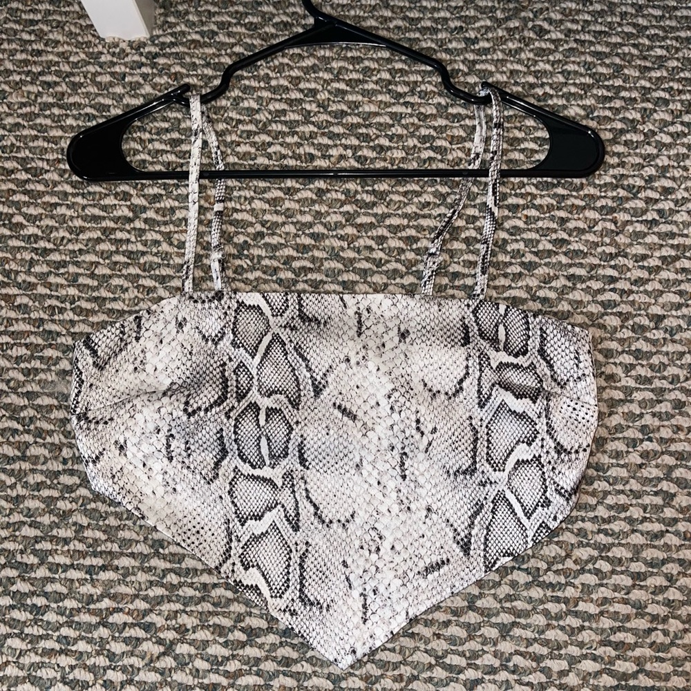 Snake skin top